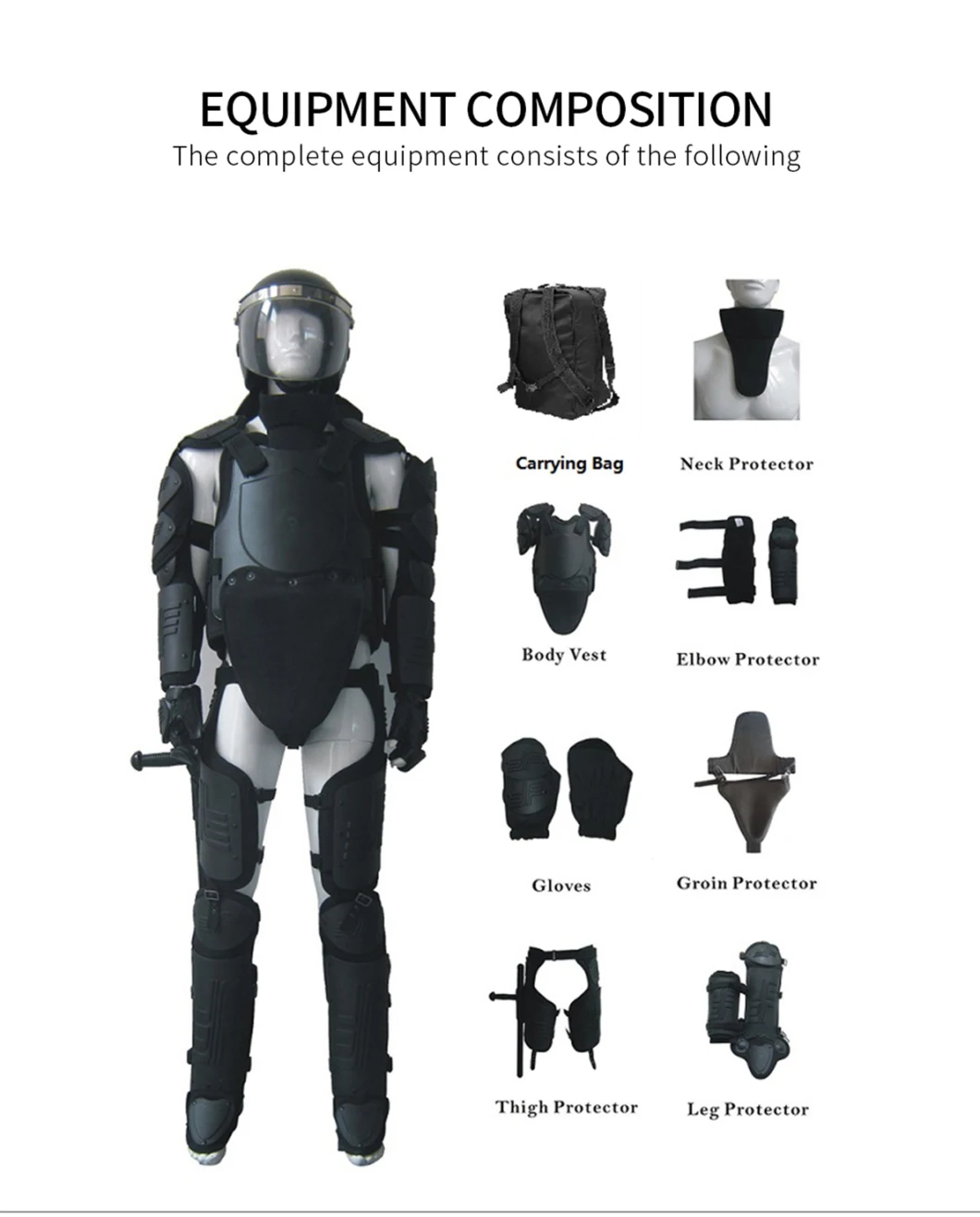 Police Anti Riot Suit /Anti Riot Gear for Body Protector