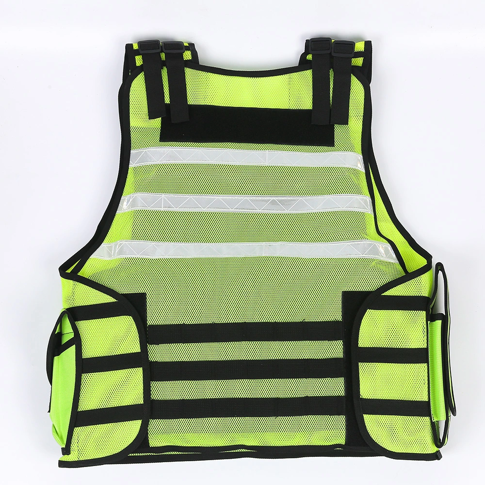 Tactical Traffic Safety Jacket Reflective Vest with Stab Proof Material Inner Core