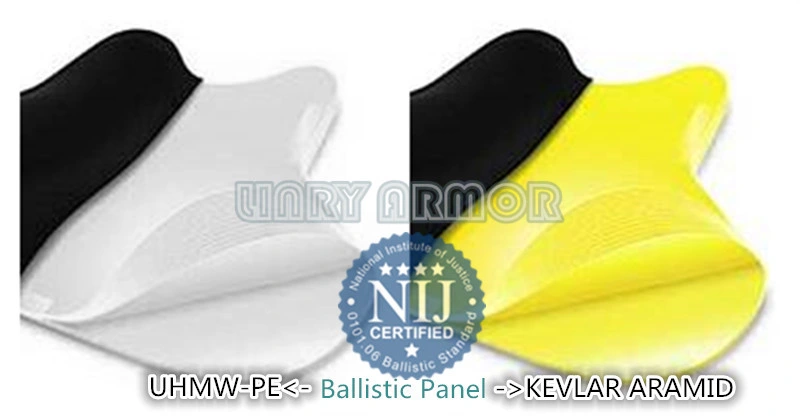 Concealable Soft Bulletproof Body Armor Aramid / UHMW-PE Bullet Proof Vest