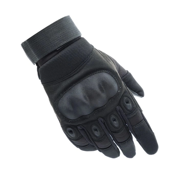 Tactical Full Fingers Gloves Safety Leather Hands Protective Gear for Police Military