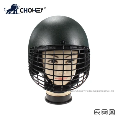 Военный шлем для борьбы с массовыми беспорядками с металлической сеткой Ah1210